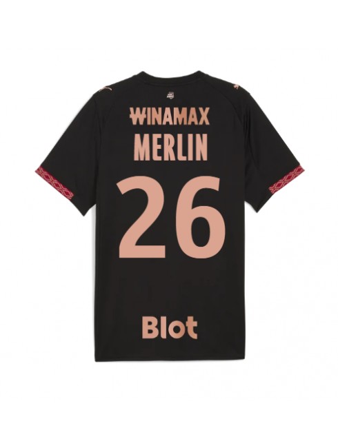 Stade Rennais Quentin Merlin #26 Replika Tredje Kläder 2025-26 Kortärmad Stade Rennais Quentin Merlin #26 Replika Tredje Kläder 2025-26 Kortärmad